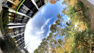 Kugelpanorama-Darstellung einer 360-Grad-Aufnahme, Foto: Haus Neuland e.V.