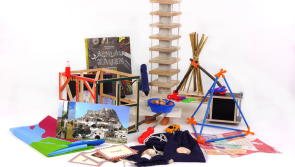 Materialkiste Abenteuer Bauen aus dem Projekt „Eine Welt in der Schule“ Foto: © Grundschulverband e.V.