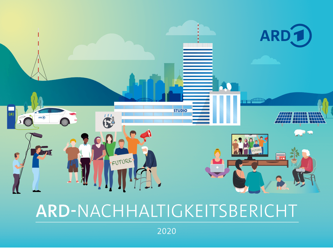 Der ARD-Nachhaltigkeitsbericht 2020 mit Entsprechungserklärung des Deutschen Nachhaltigkeitskodex. Foto: Screenshot ARD