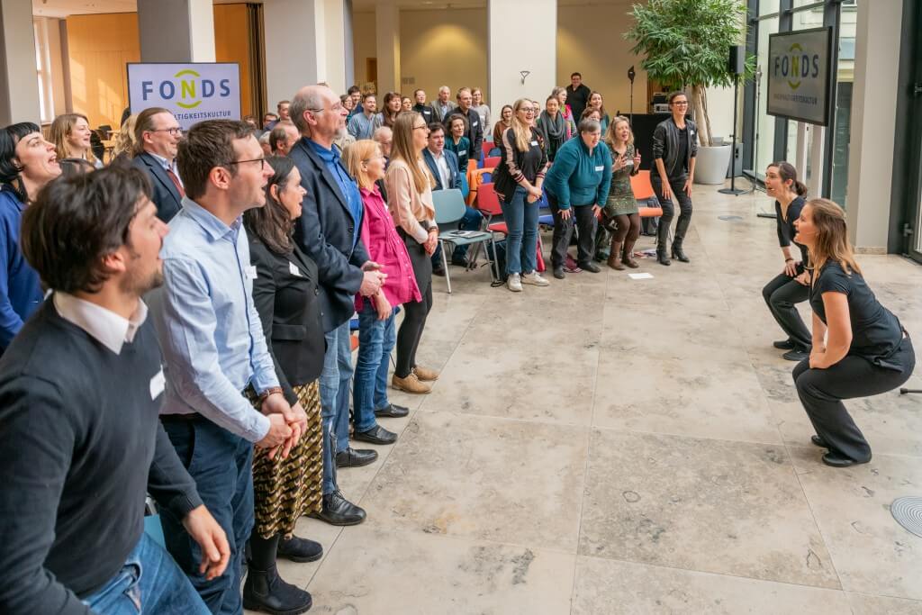 Eindrücke vom Netzwerktreffen des Fonds Nachhaltigkeitskultur im Februar 2020. Foto: Svea Pietschmann © RNE