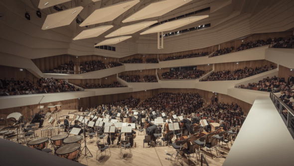 Konzertsaal der Dresdner Philharmonie. Foto © Markenfotografie